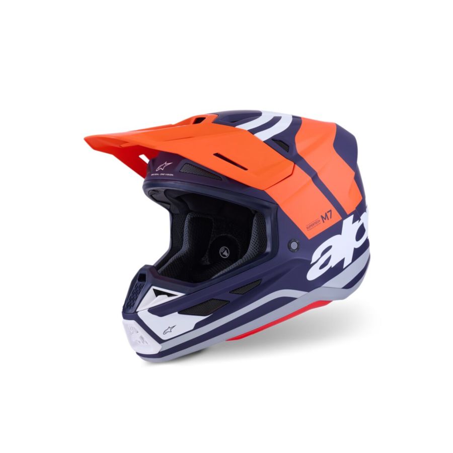 Kask ALPINESTARS SUPERTECH M7 CORE orange/blue 2XL