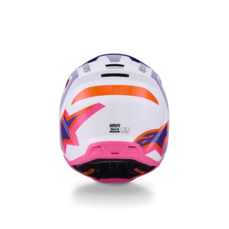 Kask ALPINESTARS SUPERTECH M3 HEAT wht/pu/pnk 2XL