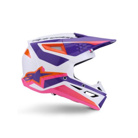 Kask ALPINESTARS SUPERTECH M3 HEAT wht/pu/pnk 2XL