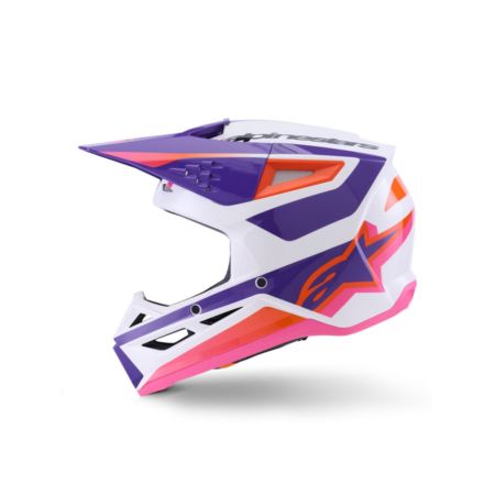Kask ALPINESTARS SUPERTECH M3 HEAT wht/pu/pnk 2XL