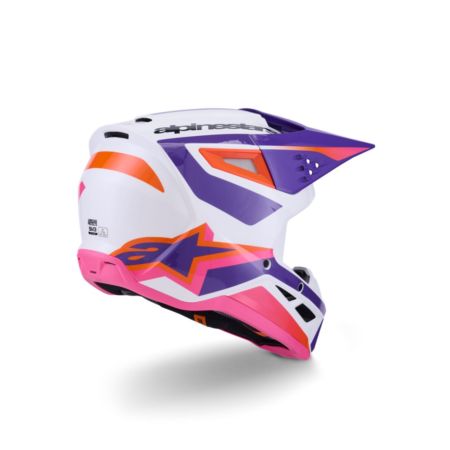 Kask ALPINESTARS SUPERTECH M3 HEAT wht/pu/pnk 2XL