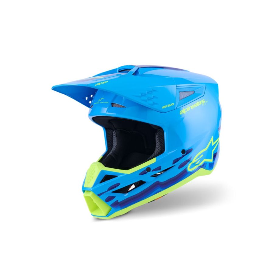 Kask ALPINESTARS SUPERTECH M3 FORCE cyan 2XL