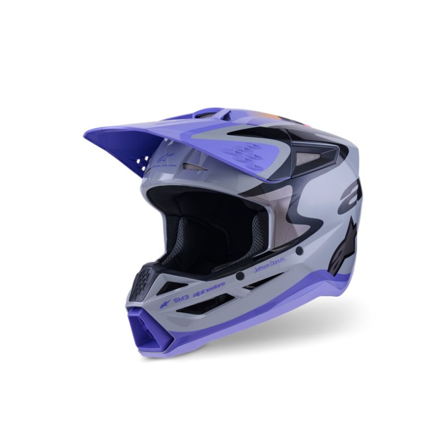 Kask ALPINESTARS SUPERTECH M3 JETTSON gy/pu/bl 2XL