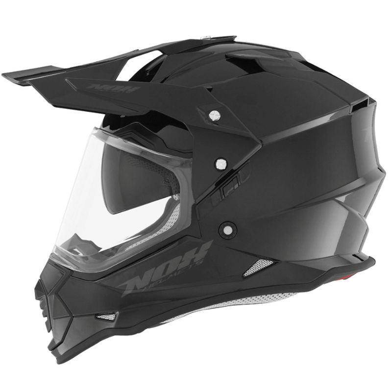 Kask NOX DUOSPORT SOLID czarny połysk L