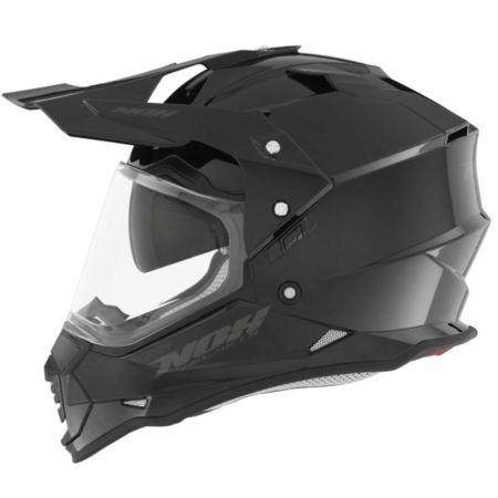 Kask NOX DUOSPORT SOLID czarny połysk L