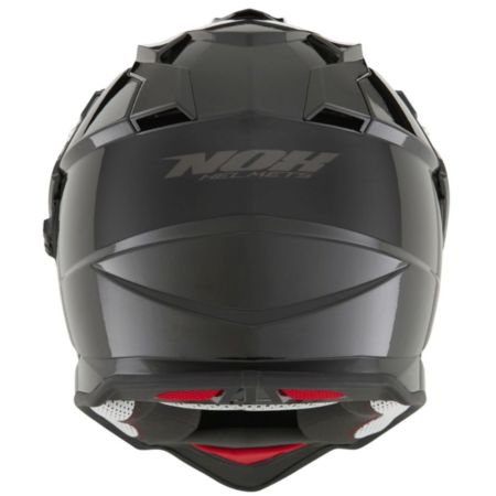 Kask NOX DUOSPORT SOLID czarny połysk XL