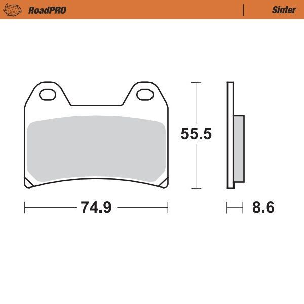 Klocki hamulcowe MOTO MASTER ROADPRO APRILIA RS250 Klocki hamulcowe MOTO MASTER ROADPRO APRILIA RS250