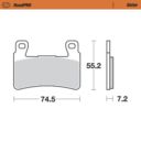 Klocki hamulcowe MOTO MASTER ROADPRO HONDA CB 1100