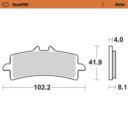 Klocki hamulcowe MOTO MASTER ROADPRO APRILIA RSV4