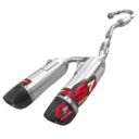 Układ wydechowy DEP HONDA crf 450 13-14 -twin- kpl