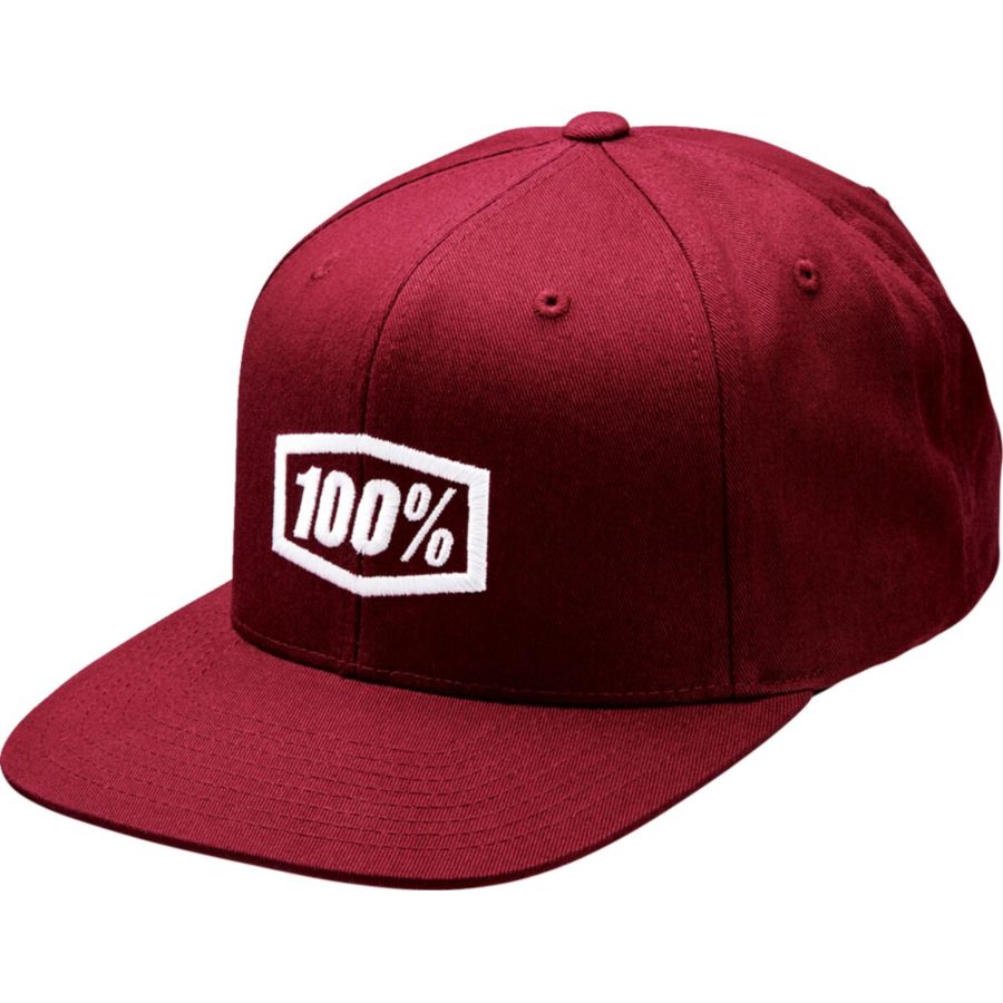 Czapka z daszkiem 100% ICON burgundy