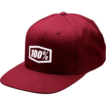 Czapka z daszkiem 100% ICON burgundy