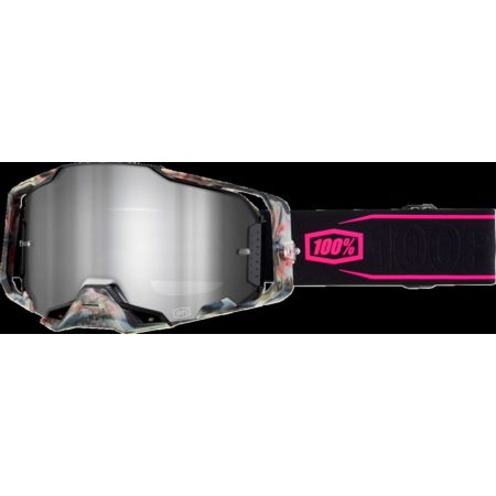Gogle 100% ARMEGA SARCELLE mirror silver