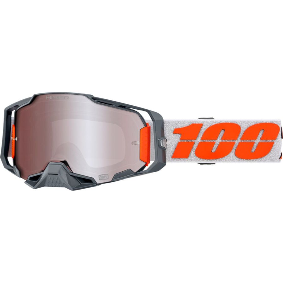 Gogle 100% ARMEGA HIPER silver mirror silver
