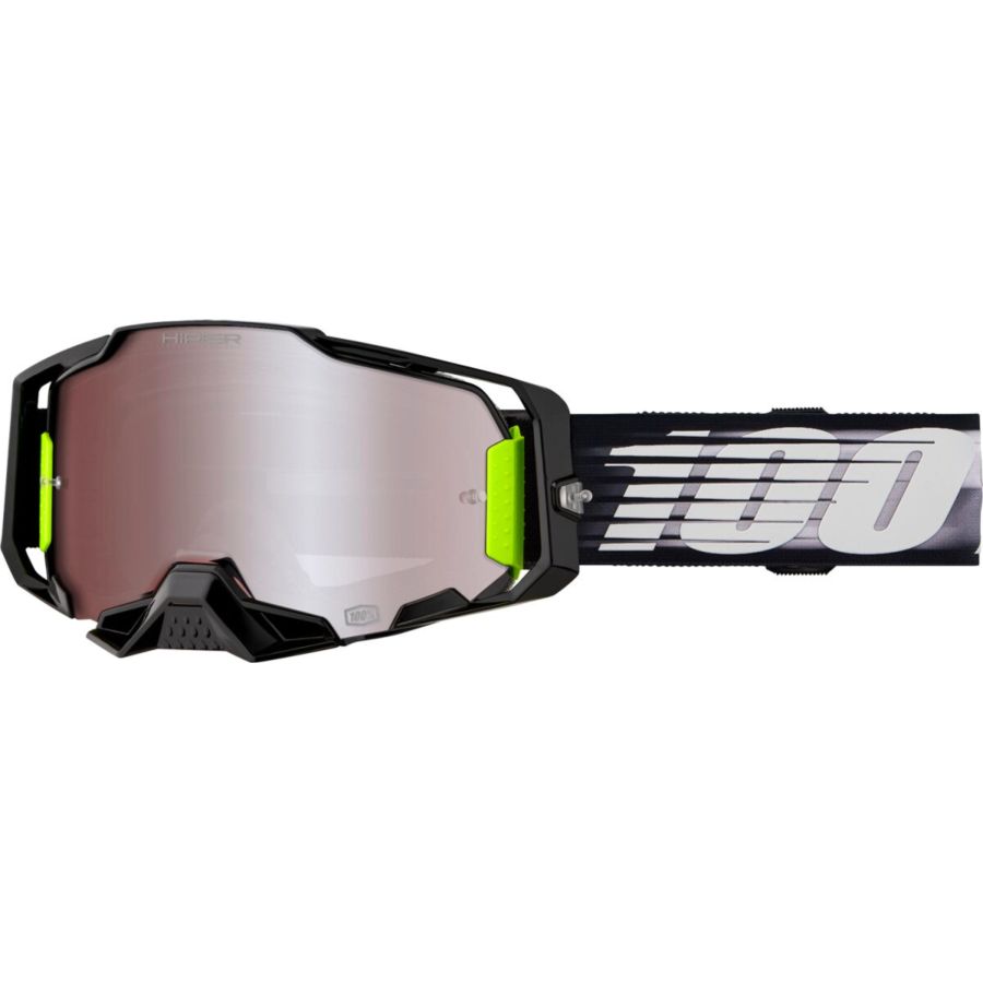 Gogle 100% ARMEGA HIPER silver mirror silver