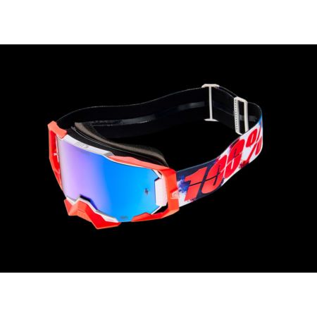 Gogle 100% ARMEGA HIPER MORPHO mirror blue