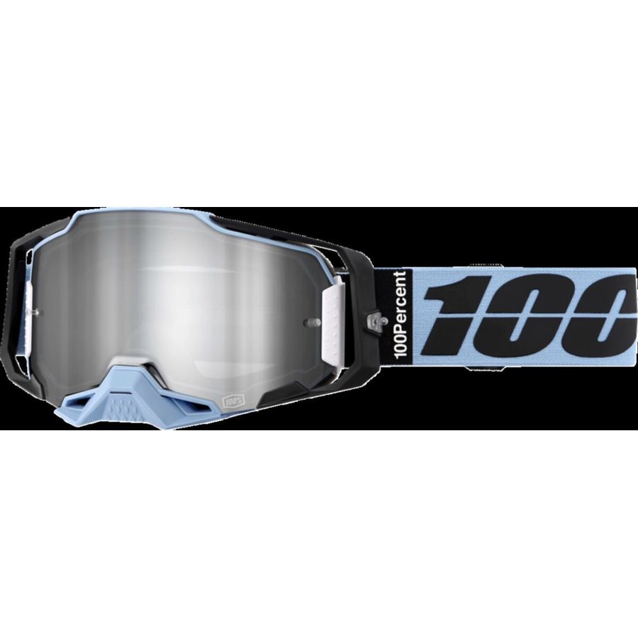 Gogle 100% ARMEGA PETROS mirror silver