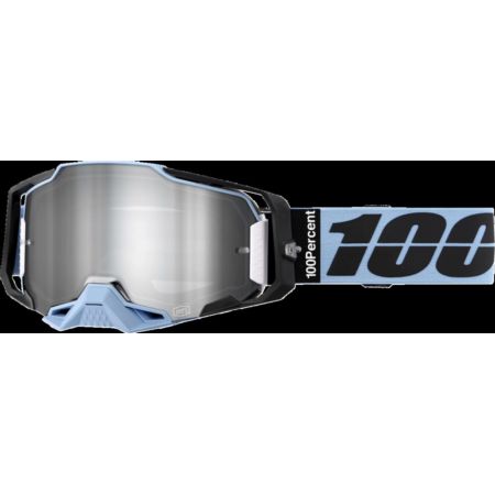 Gogle 100% ARMEGA PETROS mirror silver