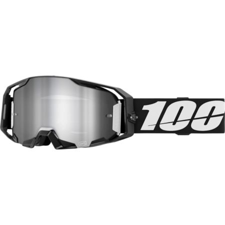 Gogle 100% ARMATIC black mirror silver