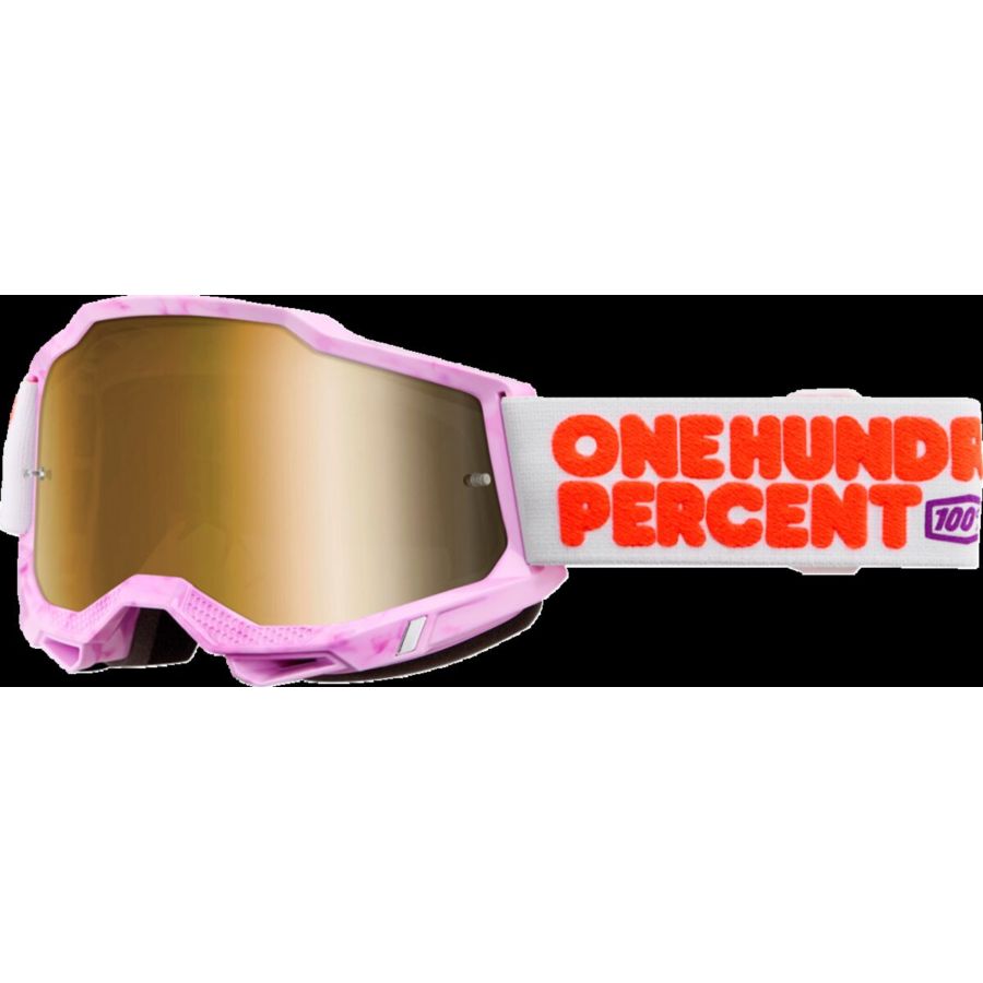 Gogle 100% ACCURI 2 HUNDREDS mirror gold