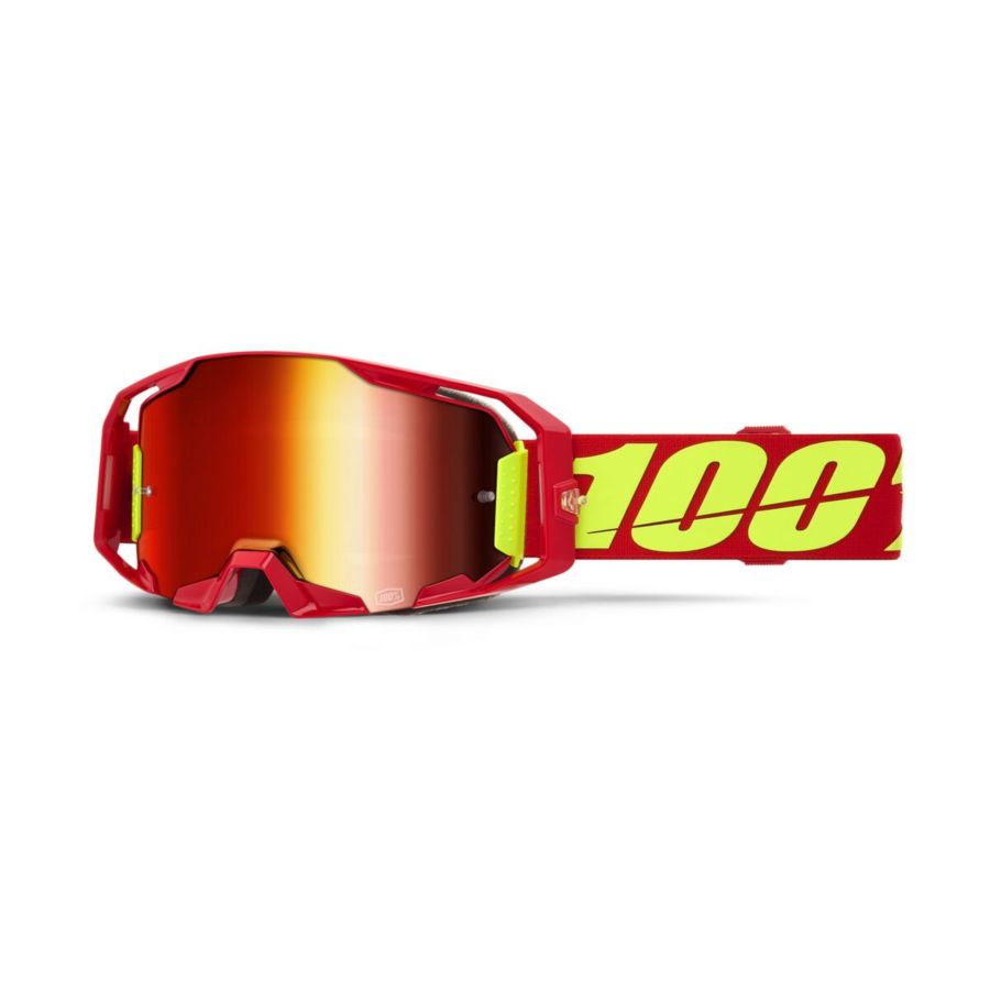 Gogle 100% ARMATIC red mirror red