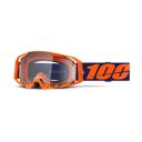 Gogle 100% ARMATIC neon orange mirror clear