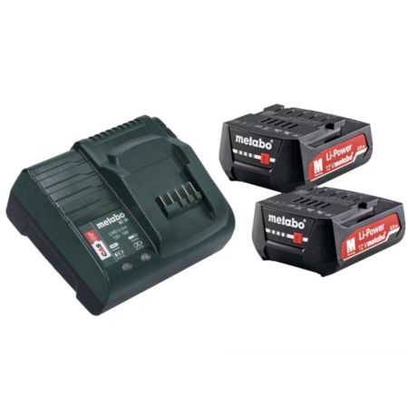 METABO AKUMULATOR 12V 2,0 x2 +Ładowarka SC 30