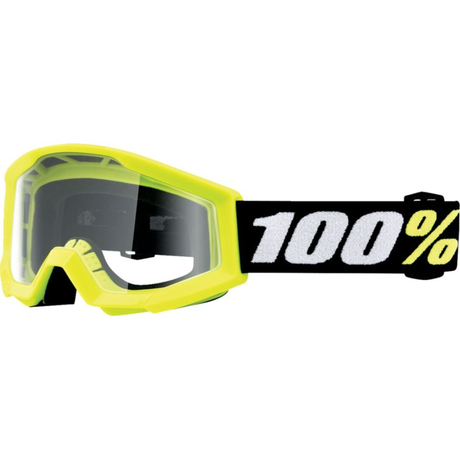 Gogle dziecięce 100% STRATA MINI YELLOW clear
