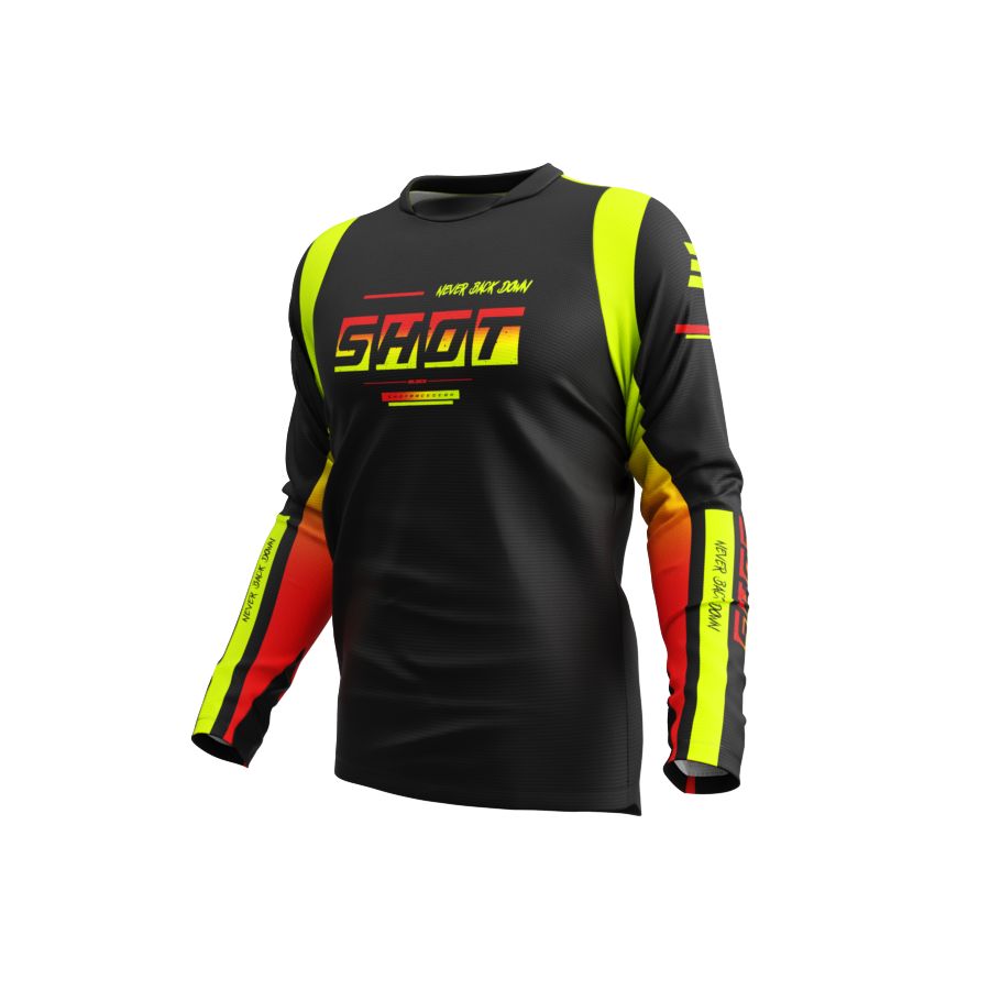 Bluza SHOT DEVO BLOCK NEON_YELLOW L