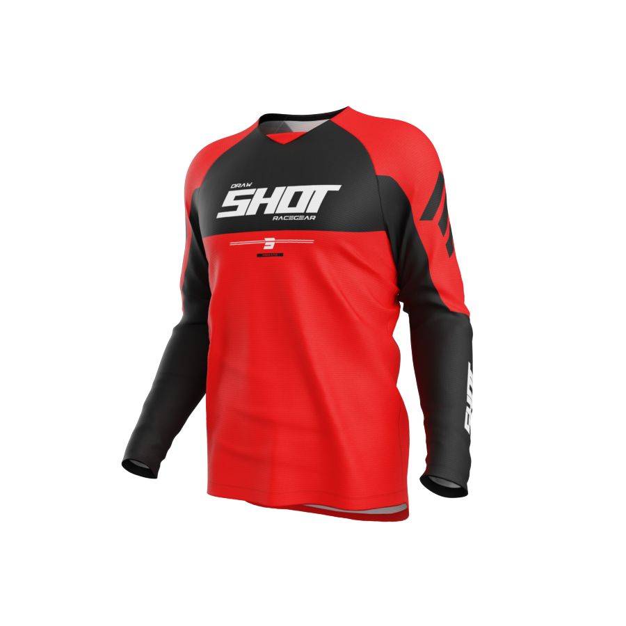 Bluza SHOT DRAW PRIVATE RED L