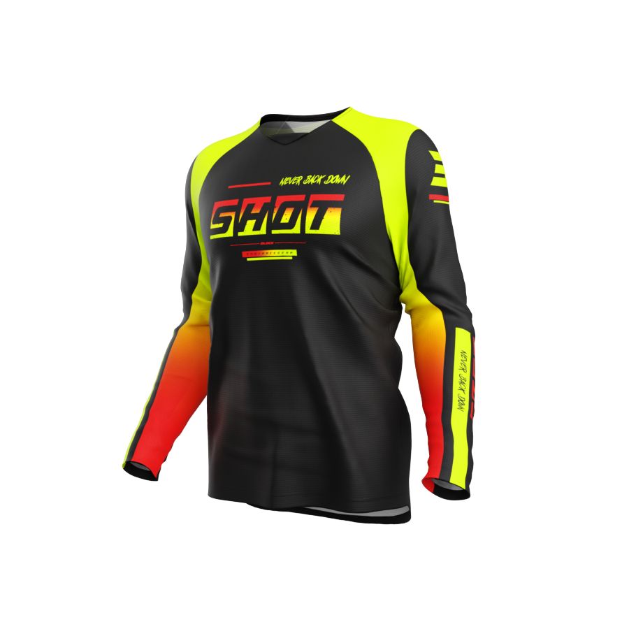 Bluza SHOT DRAW KID BLOCK NEON_YELLOW 10-11