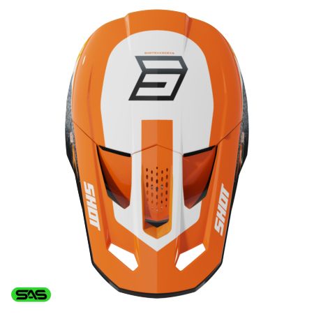 Kask SHOT SPEED HYBRID ORANGE_GLOSSY L