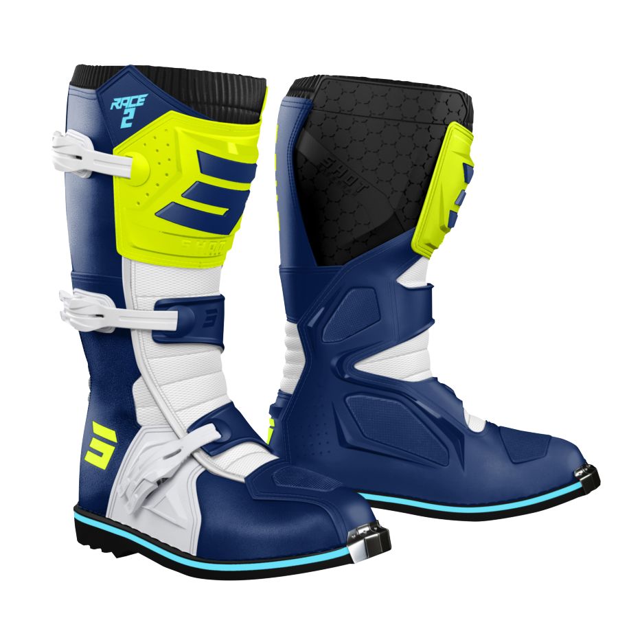 Buty SHOT RACE 2 BLUE_NEON_YELLOW 43