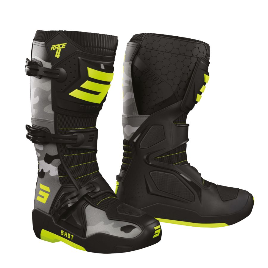 Buty SHOT RACE 4 CAMO NEON_YELLOW 39