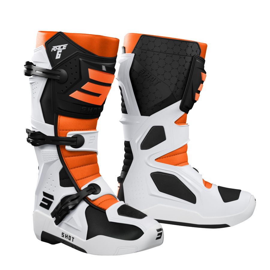 Buty SHOT RACE 6 BLACK_WHITE_ORANGE 44
