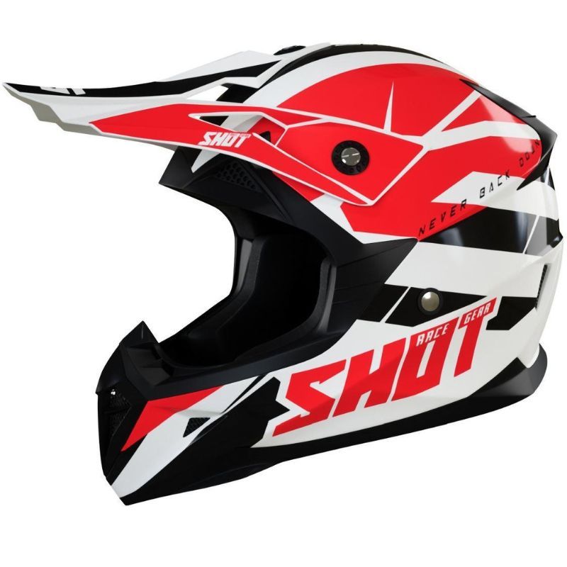 Kask SHOT pulse revenge wh/rd/blk glossy L