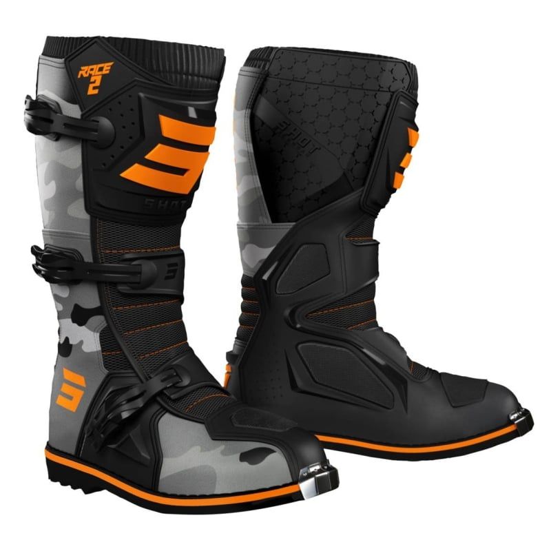 Buty SHOT race 2 camo orange fluo 41