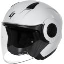 Kask JET Stormer otwarty biały SM