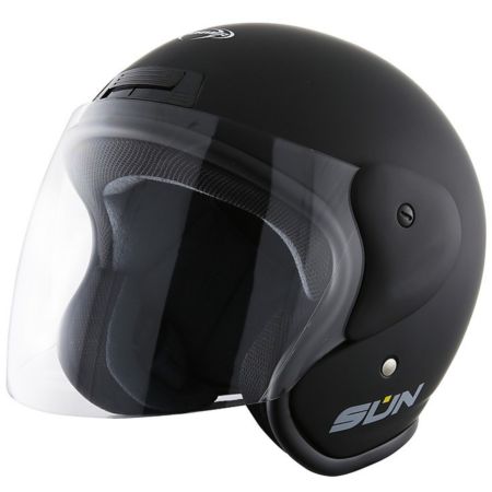 Kask JET Stormer Sun Promo czarny matt SM