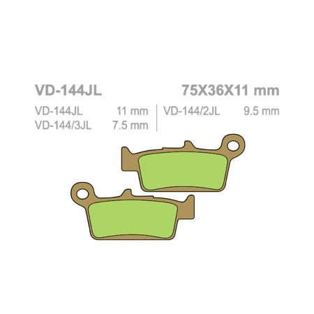 Klocki hamulcowe VESRAH sintered metal KH131