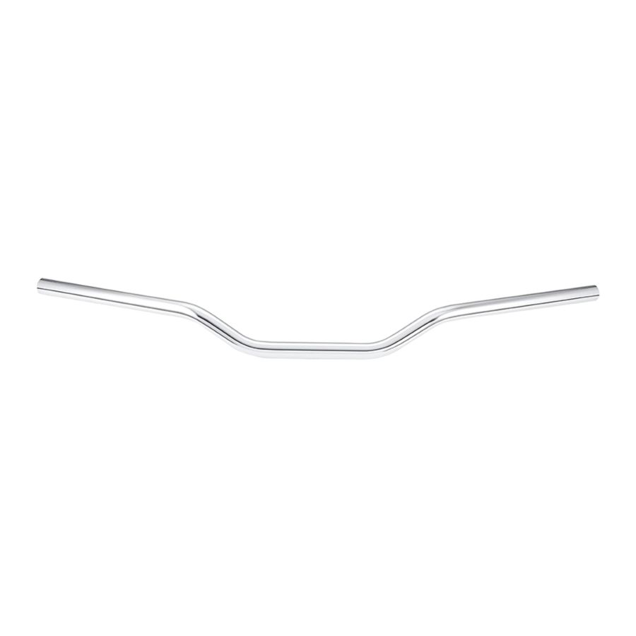 Kierownica LUCAS stalowa 22mm chrom superbike eleg