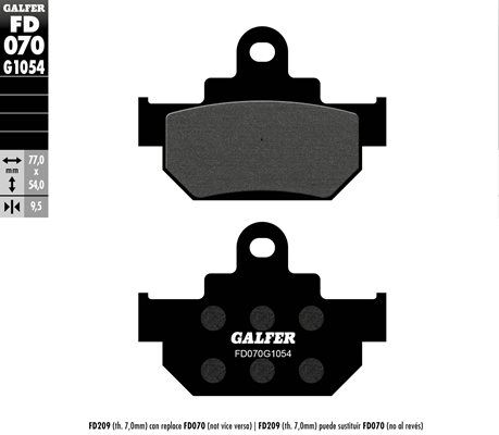 Klocki hamulcowe GALFER KH106 SUZUKI