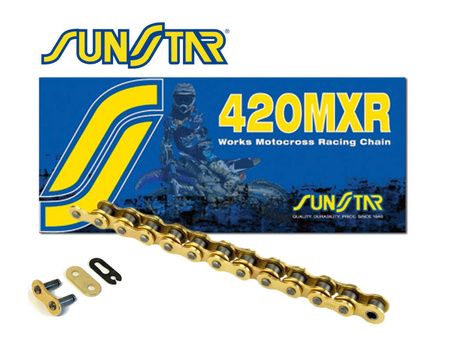 Łańcuch SUNSTAR 420MXr 126g motocross do 150cm3