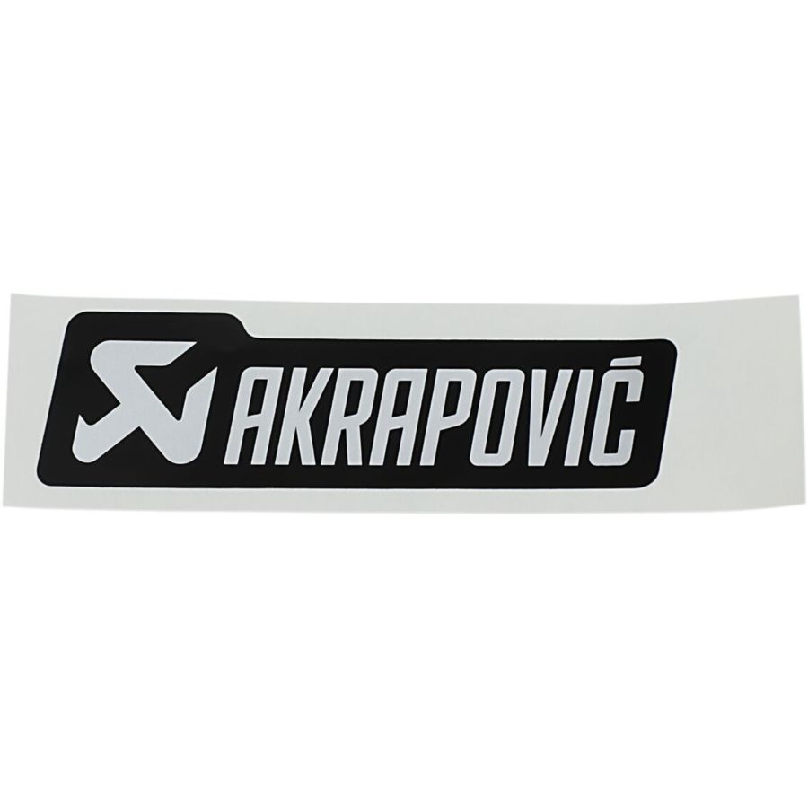 Naklejka AKRAPOVIC mono logo 135 x 40 mm black/ si