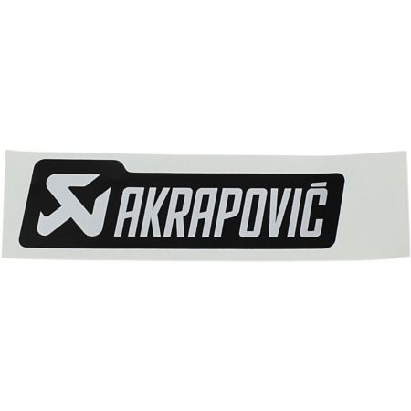 Naklejka AKRAPOVIC mono logo 135 x 40 mm black/ si
