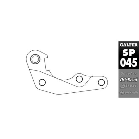 Adapter zacisku hamulcowego GALFER HONDA CR 125
