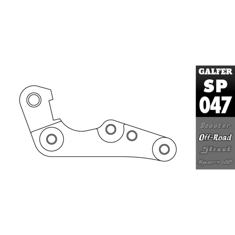 Adapter zacisku hamulcowego GALFER SHERCO SE-R 250