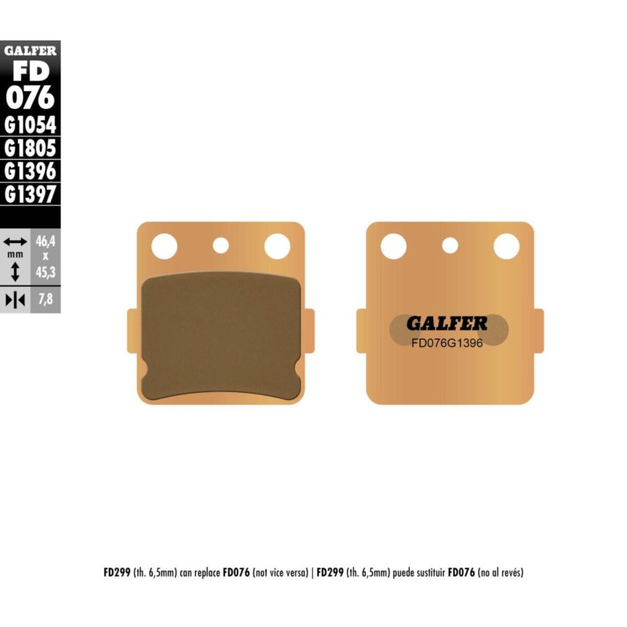 Klocki hamulcowe GALFER OFF ROAD HONDA ATC 250