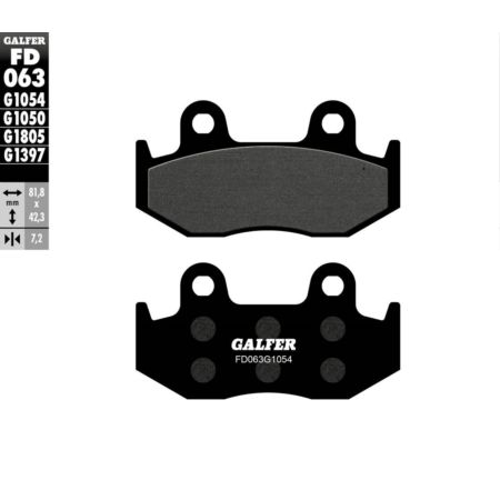 Klocki hamulcowe GALFER HONDA ATC 250