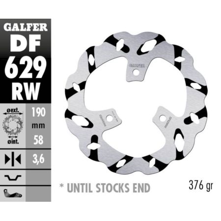 Tarcza hamulcowa GALFER WAVE 190 MM APRILIA